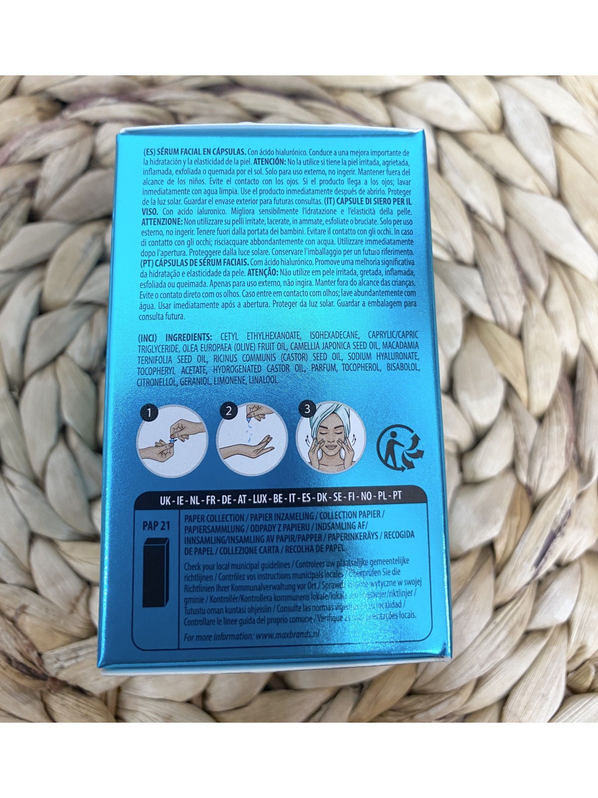 Cápsulas de Sérum Facial HYDRO SHOCK