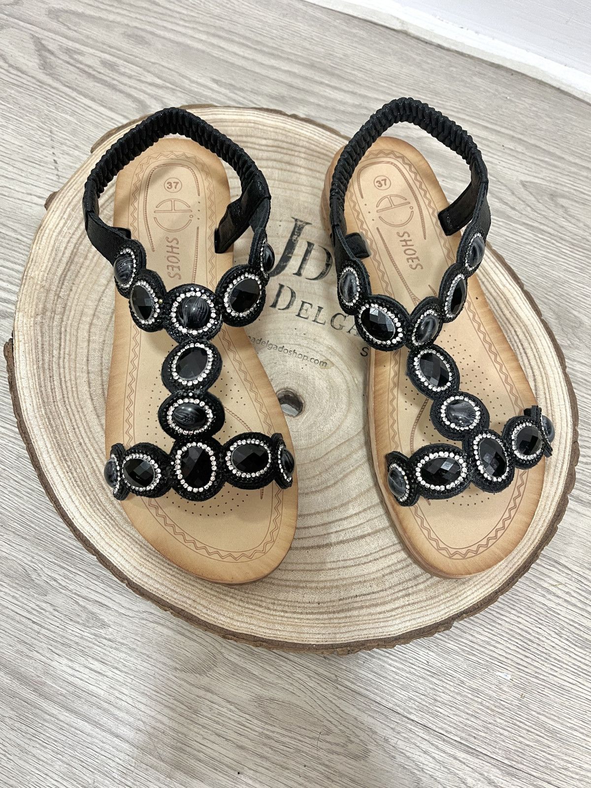 Sandalia GLITTER Negra