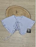 Cuello camisa rayas.