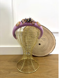 Diadema Malva con piedras