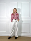 Pantalón de pinza , tipo Palazzo en color blanco ideal para combinar. Pantalón de pinza , tipo Palazzo en color blanco ideal para combinar.