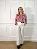 Pantalón de pinza , tipo Palazzo en color blanco ideal para combinar. Pantalón de pinza , tipo Palazzo en color blanco ideal para combinar.