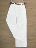 Pantalón de pinza , tipo Palazzo en color blanco ideal para combinar. Pantalón de pinza , tipo Palazzo en color blanco ideal para combinar.