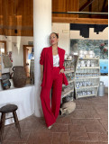 Traje de Chaqueta ANA Rojo Traje de Chaqueta ANA Rojo