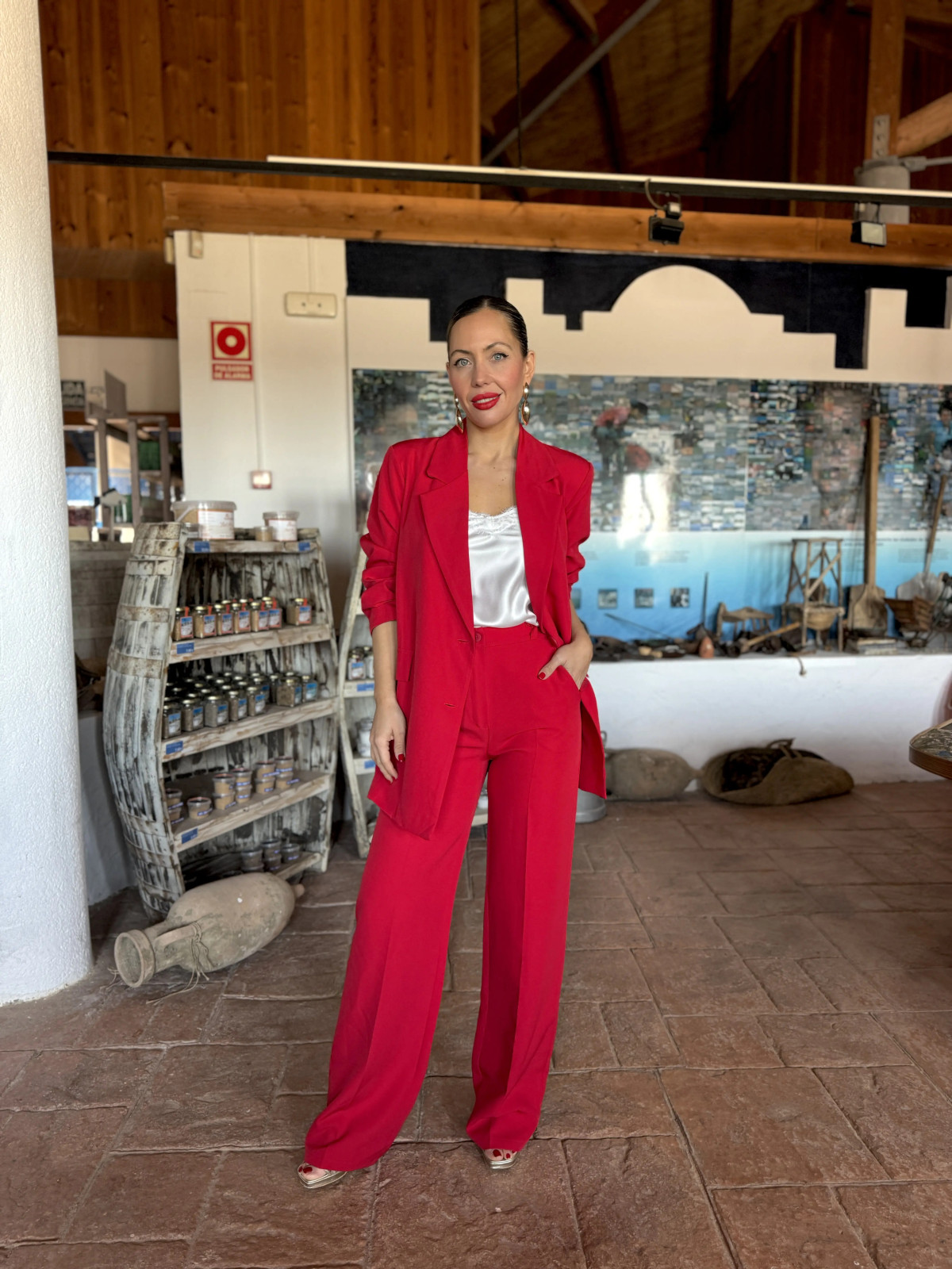 Traje de Chaqueta ANA Rojo