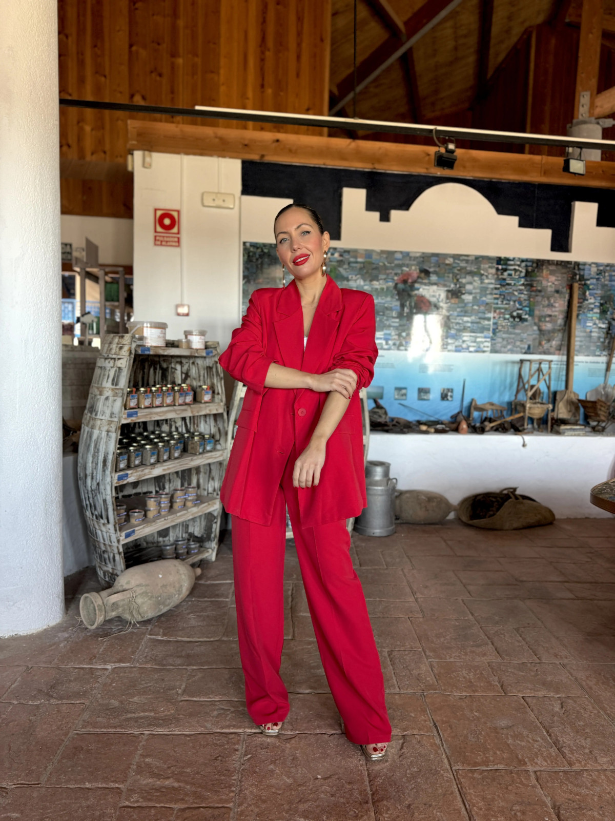 Traje de Chaqueta ANA Rojo