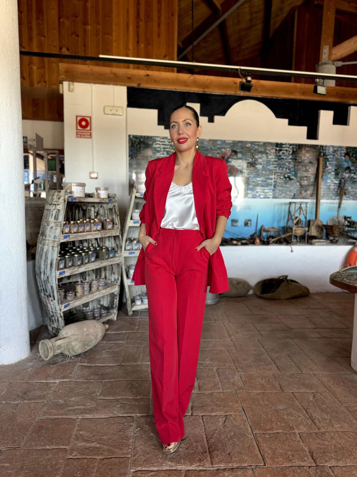 Traje de Chaqueta ANA Rojo