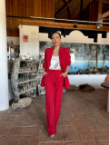 Traje de Chaqueta ANA Rojo Traje de Chaqueta ANA Rojo