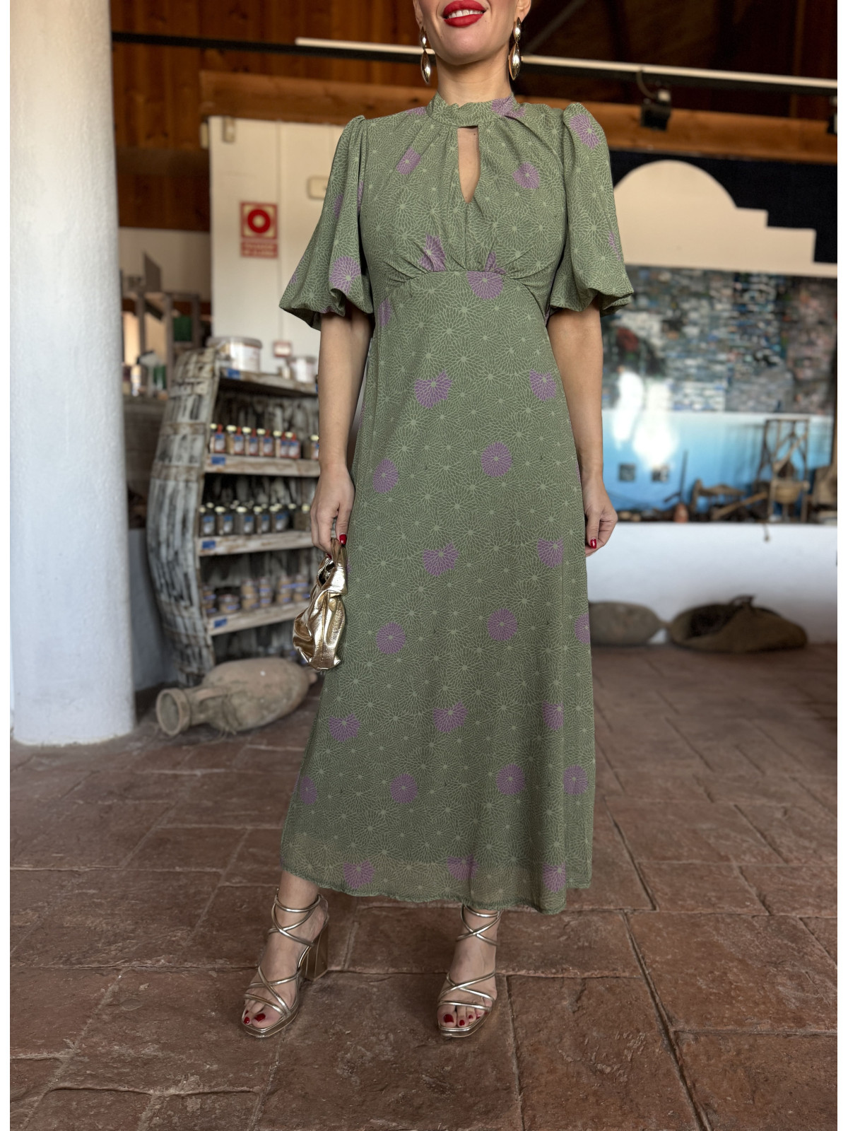Vestido de Gasa KATE Verde