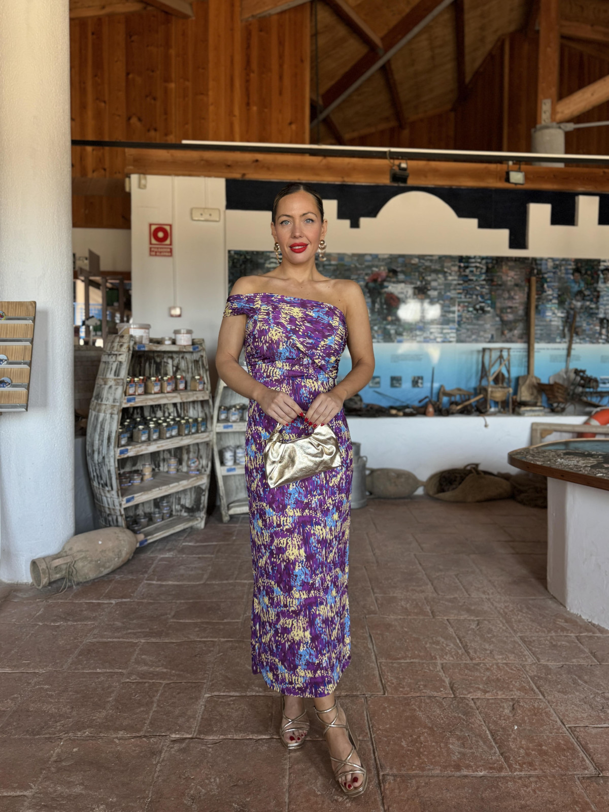 Vestido Midi ANITA Morado