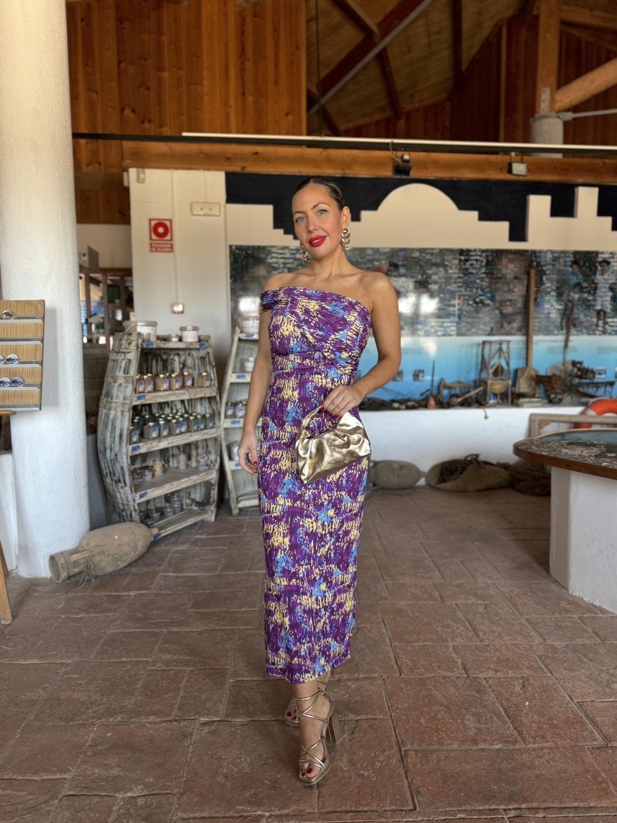 Vestido Midi ANITA Morado