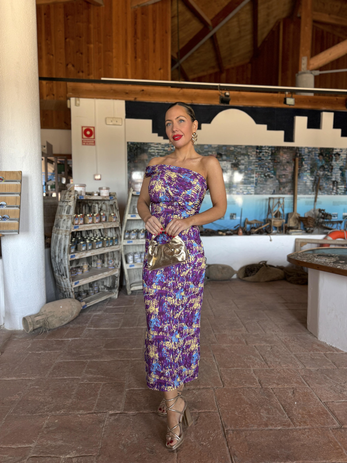 Vestido Midi ANITA Morado