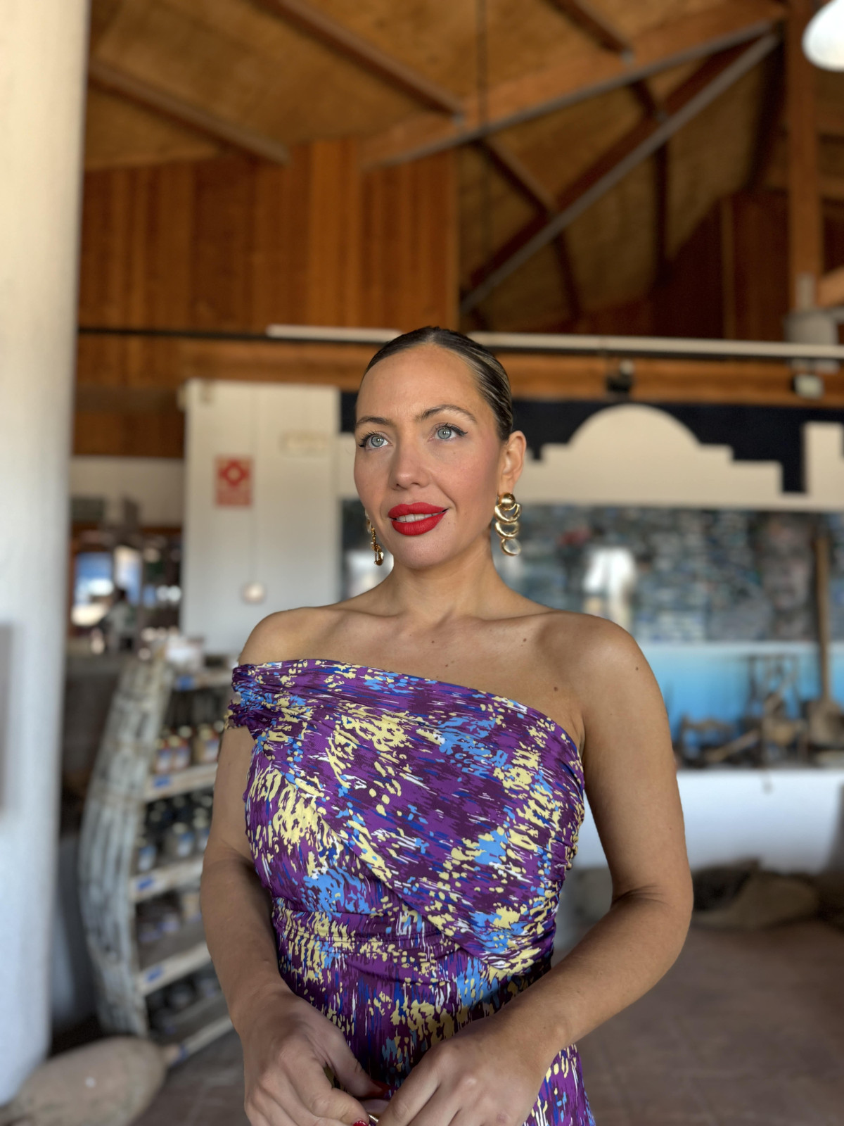 Vestido Midi ANITA Morado