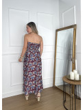 Conjunto estampado de dos piezas formado por top y falda midi. Conjunto estampado de dos piezas formado por top y falda midi.