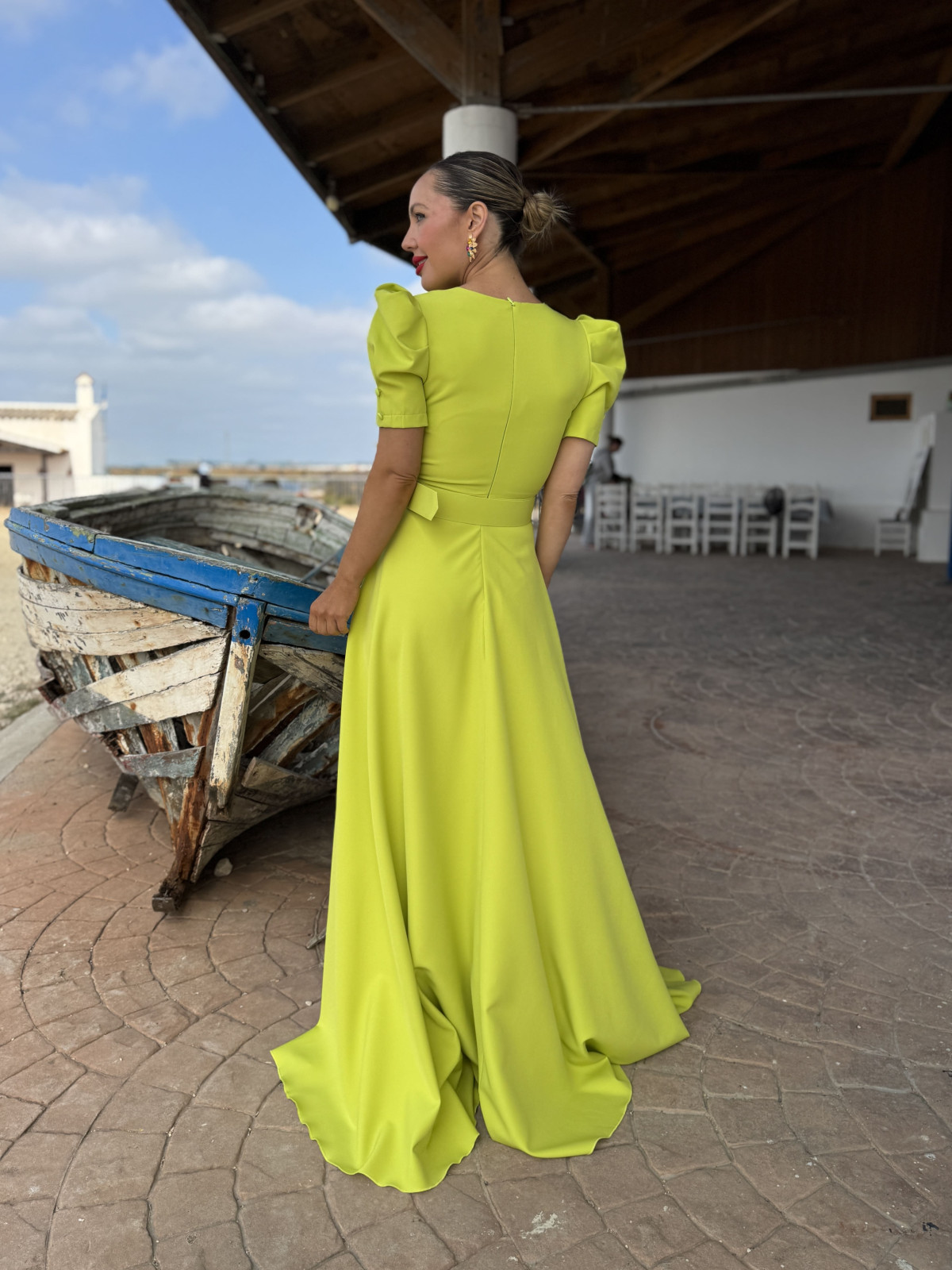 Vestido largo de fiesta ideal.