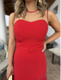 Vestido de fiesta largo con vuelo en la falda. Vestido de fiesta largo con vuelo en la falda.