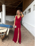 Vestido largo de fiesta, ideal para bodas de tarde y graduaciones. Vestido largo de fiesta, ideal para bodas de tarde y graduaciones.