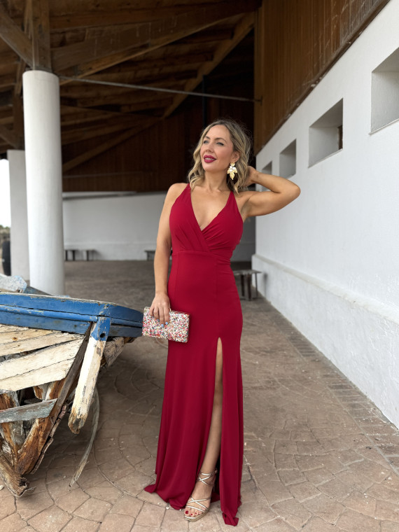 Vestido largo de fiesta, ideal para bodas de tarde y graduaciones. Vestido largo de fiesta, ideal para bodas de tarde y graduaciones.