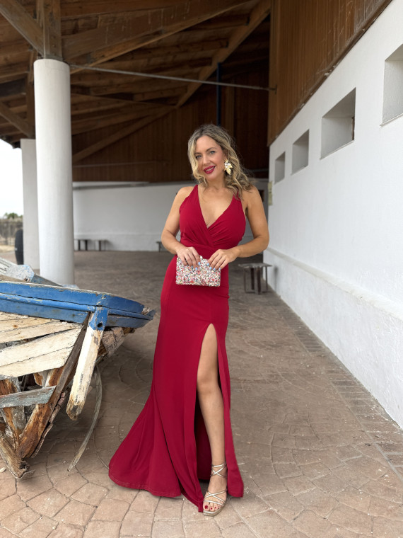 Vestido largo de fiesta, ideal para bodas de tarde y graduaciones. Vestido largo de fiesta, ideal para bodas de tarde y graduaciones.