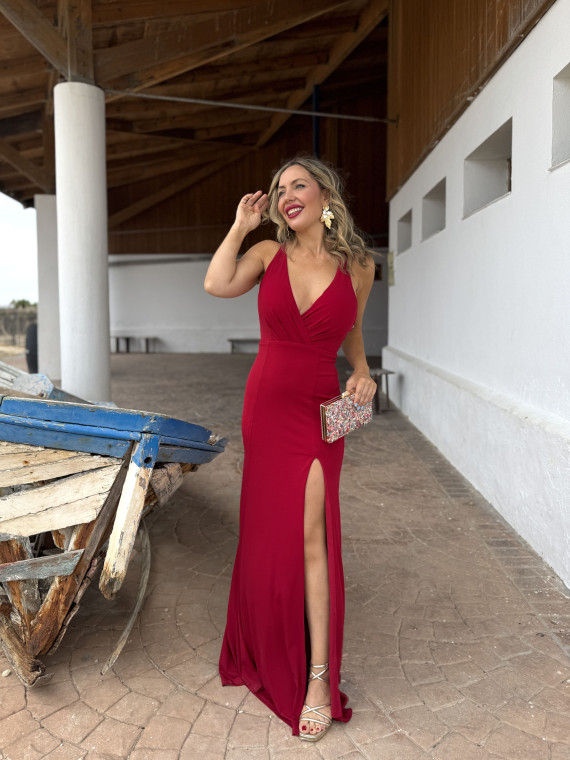 Vestido largo de fiesta, ideal para bodas de tarde y graduaciones. Vestido largo de fiesta, ideal para bodas de tarde y graduaciones.