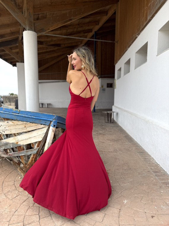 Vestido largo de fiesta, ideal para bodas de tarde y graduaciones. Vestido largo de fiesta, ideal para bodas de tarde y graduaciones.