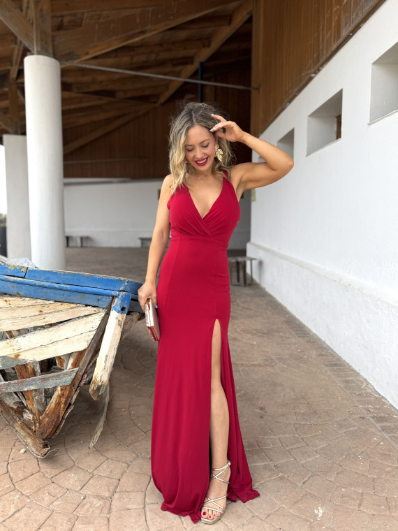 Vestido largo de fiesta, ideal para bodas de tarde y graduaciones. Vestido largo de fiesta, ideal para bodas de tarde y graduaciones.