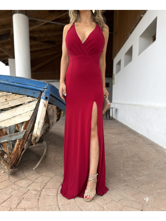 Vestido largo de fiesta, ideal para bodas de tarde y graduaciones. Vestido largo de fiesta, ideal para bodas de tarde y graduaciones.