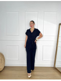 Conjunto de kimono con palazzo fluido ideal para un look veraniego.
